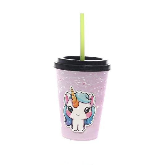Cup with Straw – Purple