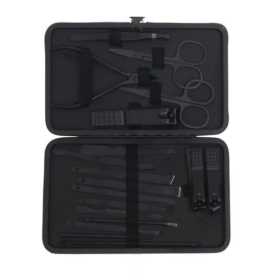 Professional Manicure & Pedicure Nail Cutter Kit – 18‑Piece Grooming Set
