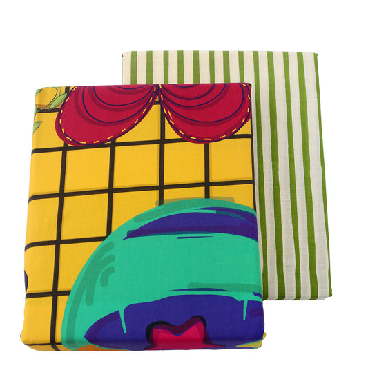 Arts and Craft Single Bedding Set Yellow - Habitt