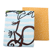 Giant Giraffe Single Bedding Set Blue - Habitt