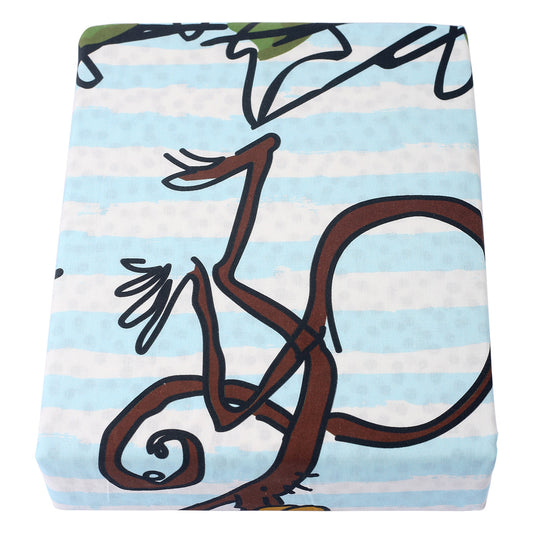 Giant Giraffe Single Bedding Set Blue - Habitt
