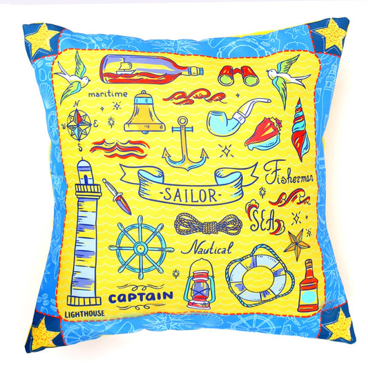 Under The Sea Cushion Cover 18x18 - Habitt
