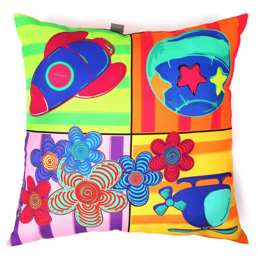 Arts & Craft Filled Cushion 18x18 - Habitt