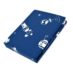 Blue Galaxy Double Bed Sheet 96x102"