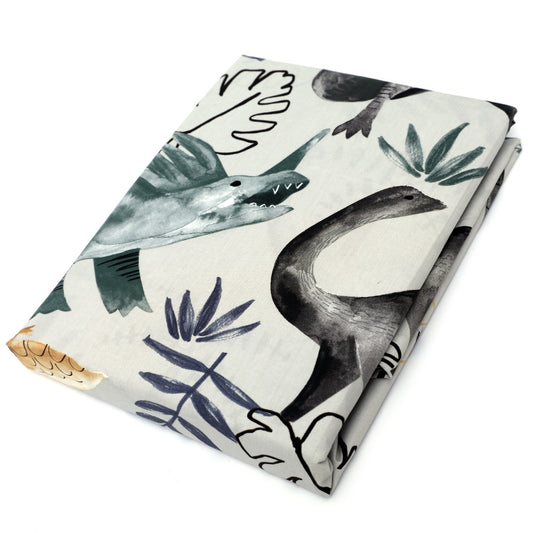 Dinosaurs In Jungle Single Bed Sheet 68x96" - Habitt