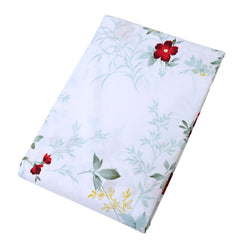 Red Floral Double Bed Sheet 90x96"Barg