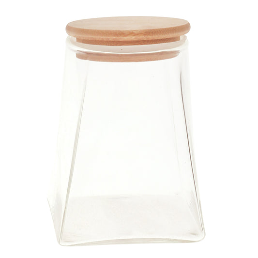 Glass Jar Wood Lid M 7228-21