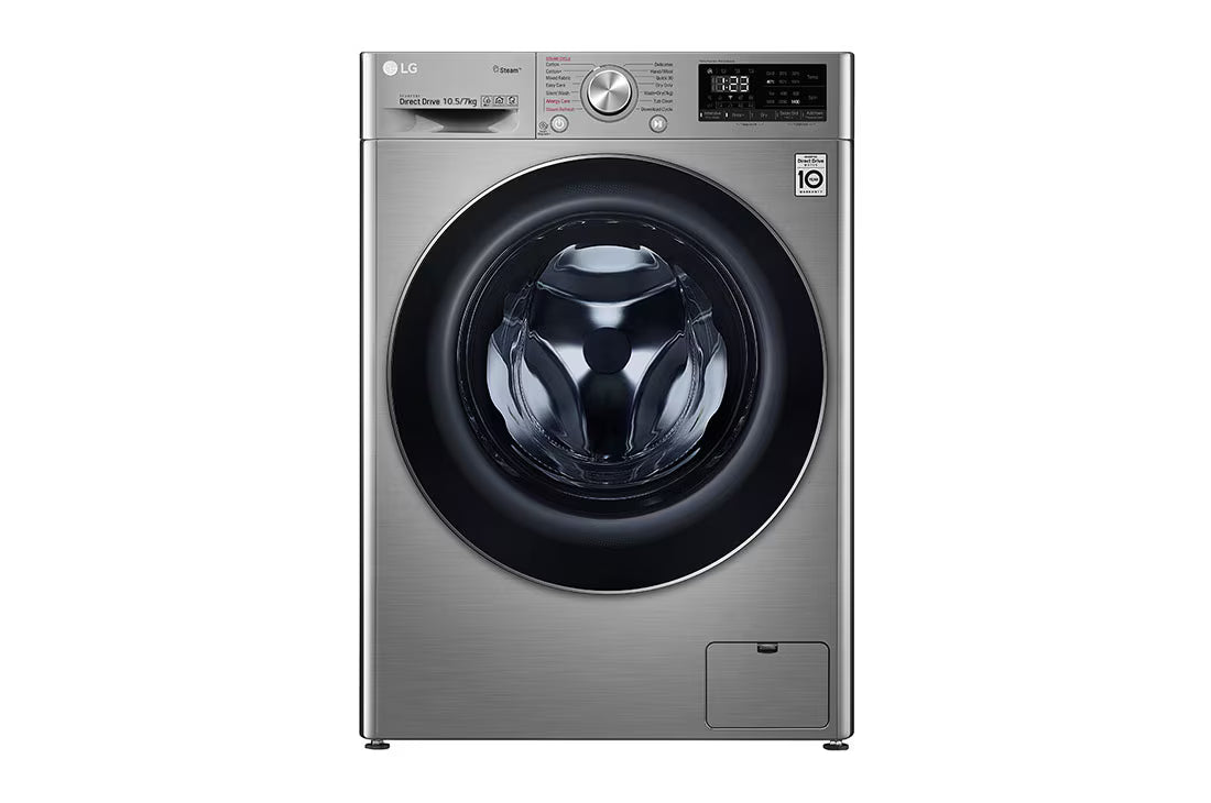 LG Front Load Washing Machine 10.5kg with Smart Inverter Technology – Energy Efficient & Powerful Cleaning (F4V5RGP2T) - Habitt