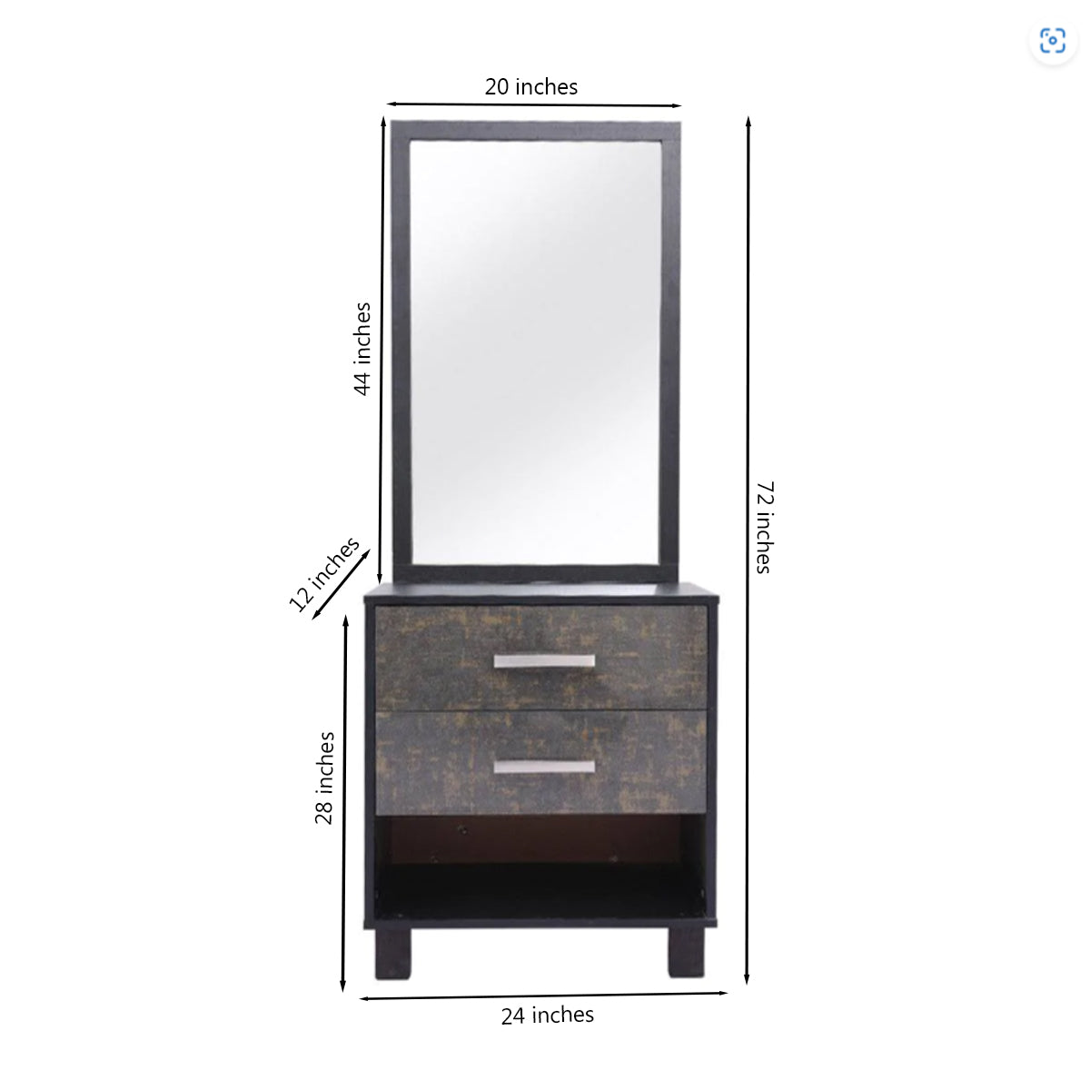 Novak - Bed, Dresser & 2 Door wardrobe
