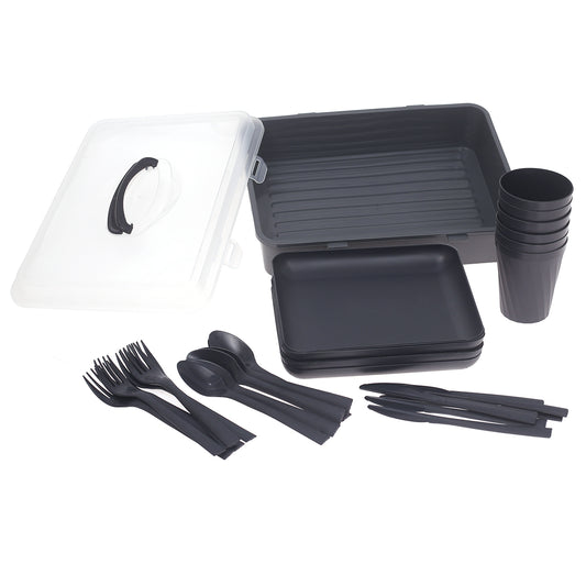 Picnic Set 32 Pieces (6 Person).E - Habitt