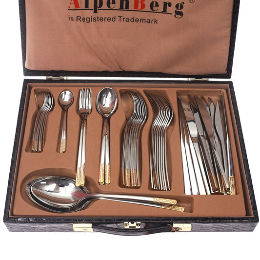 SS151 Cultery Set Block 52Pcs (SG)