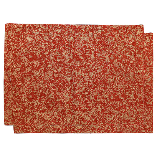Kalamkari Mats 13x19 Brown - Habitt