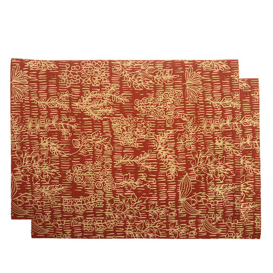 Gold Floral Mats 13x19 - Habitt