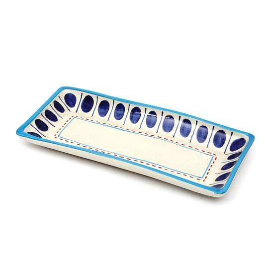 Rectangle Dish Medium Blue Pottery - Habitt