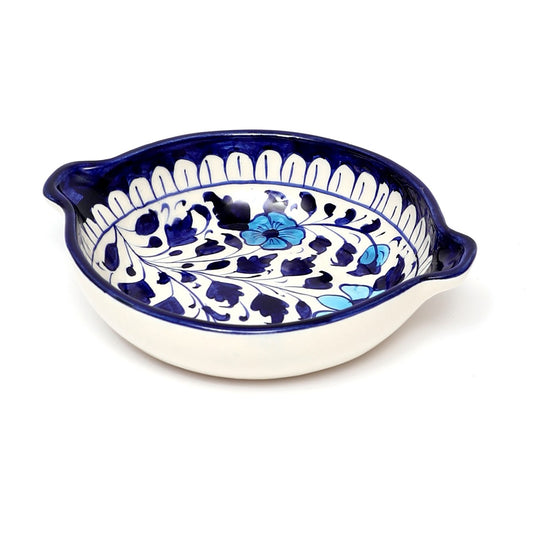 Platter Ceramic Blue White 83FE7 - Habitt