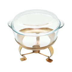 Ethnic Oval Glass Dish with lid
