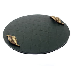 Snake Skin Leather Tray (Green)