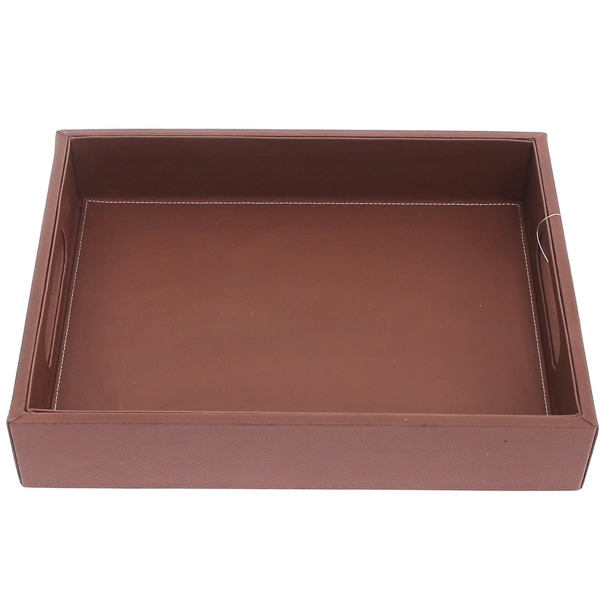 Leatherette Tray Brown M