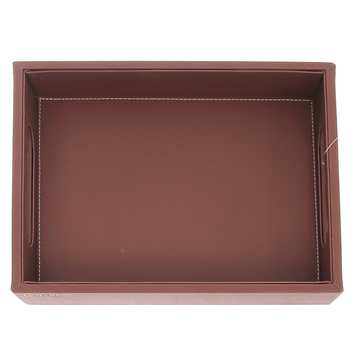 Leatherette Tray Brown S