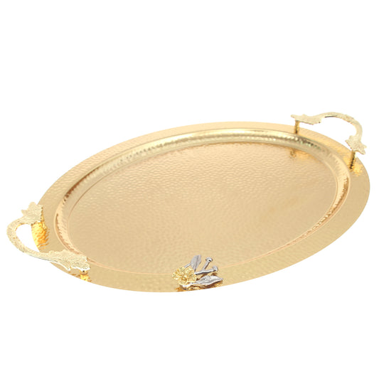 Hammered Oval Tray Large G-2657 - Habitt