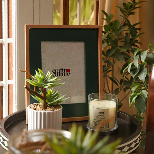 Island Green Wooden Photo Frame – Vertical Display