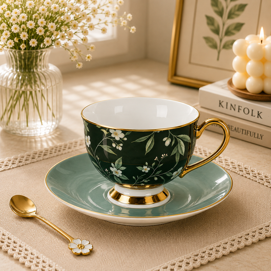 12 PCS Cup & Saucer Set – Elegant Tea & Coffee Serving Set