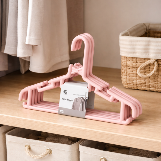 Clothes Hanger Set of 4 – Space-Saving Multi-Layer Plastic Hangers for Closet Organization - Habitt