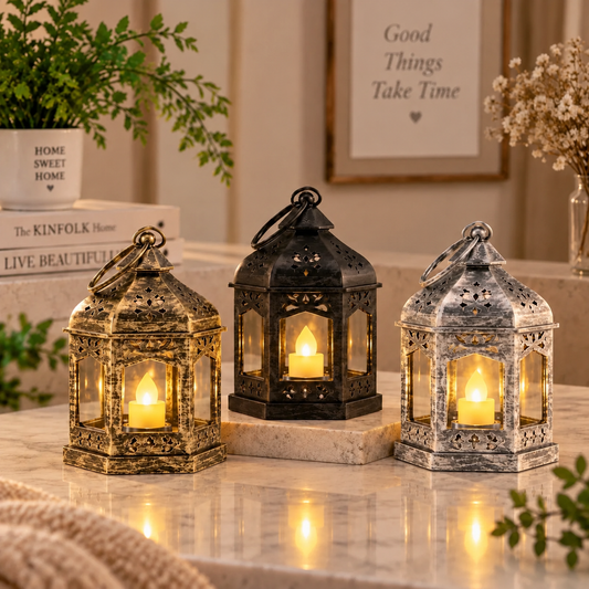 Assorted Lantern Style LED Candle | Decorative LED Light