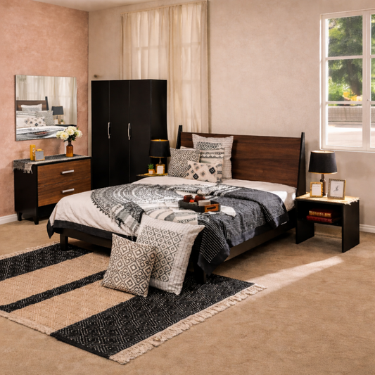 Savior - Bed, Dresser & 3 Door wardrobe - Habitt