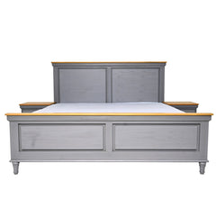 Patrick N King Size Bed with 2 Side Tables