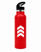 Sport Straw Vacuum Insulated Bottle – Red Stainless Steel Water Bottle - Habitt