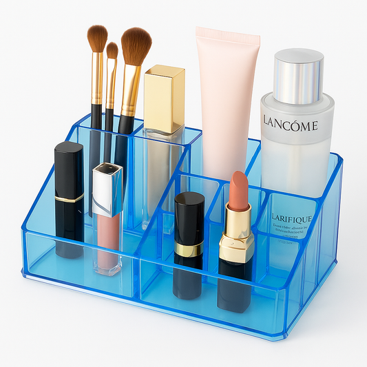 Cosmetic Organizer Box – Multi-Compartment Makeup Storage Holder