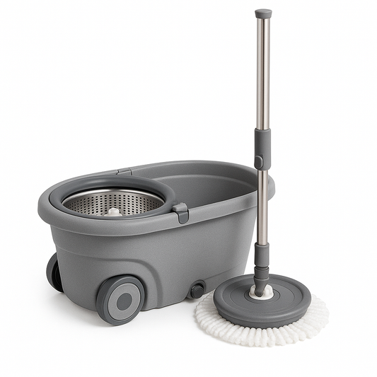 1PC Assorted Magic Spin Mop with Wheels – Easy Spin Bucket Mop for Quick & Effortless Floor Cleaning