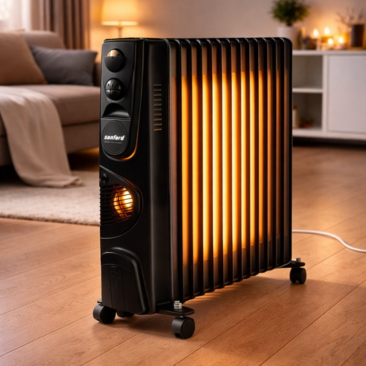Sanford 13 Fins Oil Heater – 2900W | High-Performance Room Heater, Model SF-1212OH - Habitt