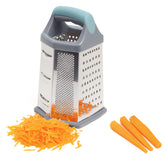 6-Sided Stainless Steel Grater with Soft Grip Handle - Habitt