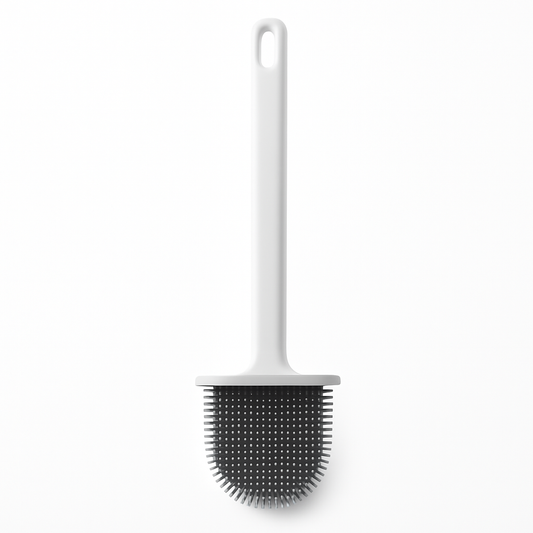Modern Toilet Brush with Holder – Slim Hygienic Bathroom Cleaning Brush