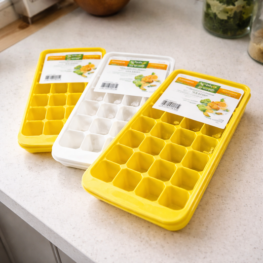 Ice Cube Tray (No Lid) – Assorted Colors - Habitt