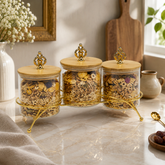 Luxury Glass Storage Jar – 3 Piece Set
