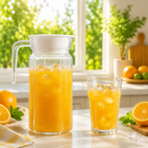 Premium Deli Glassware Water Set – 7-Piece Set (750ml Jug + 320ml Glasses)