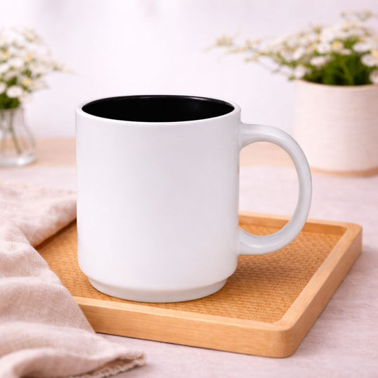 Classic Ceramic Mug – 330ml Coffee & Tea Cup in White
