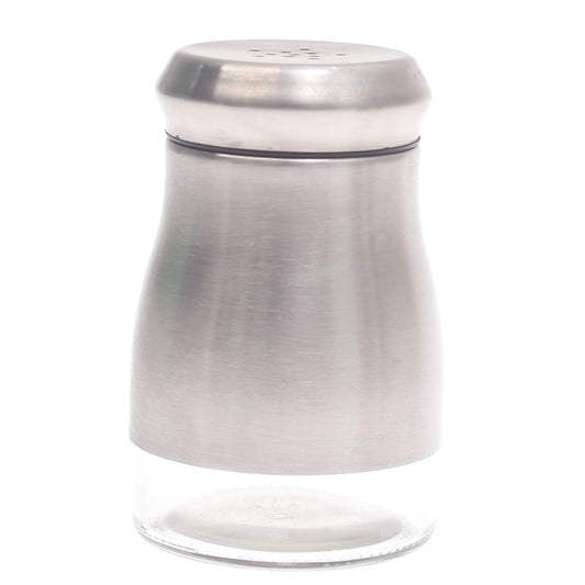 Single Salt Jar with Brushed Stainless Steel Body