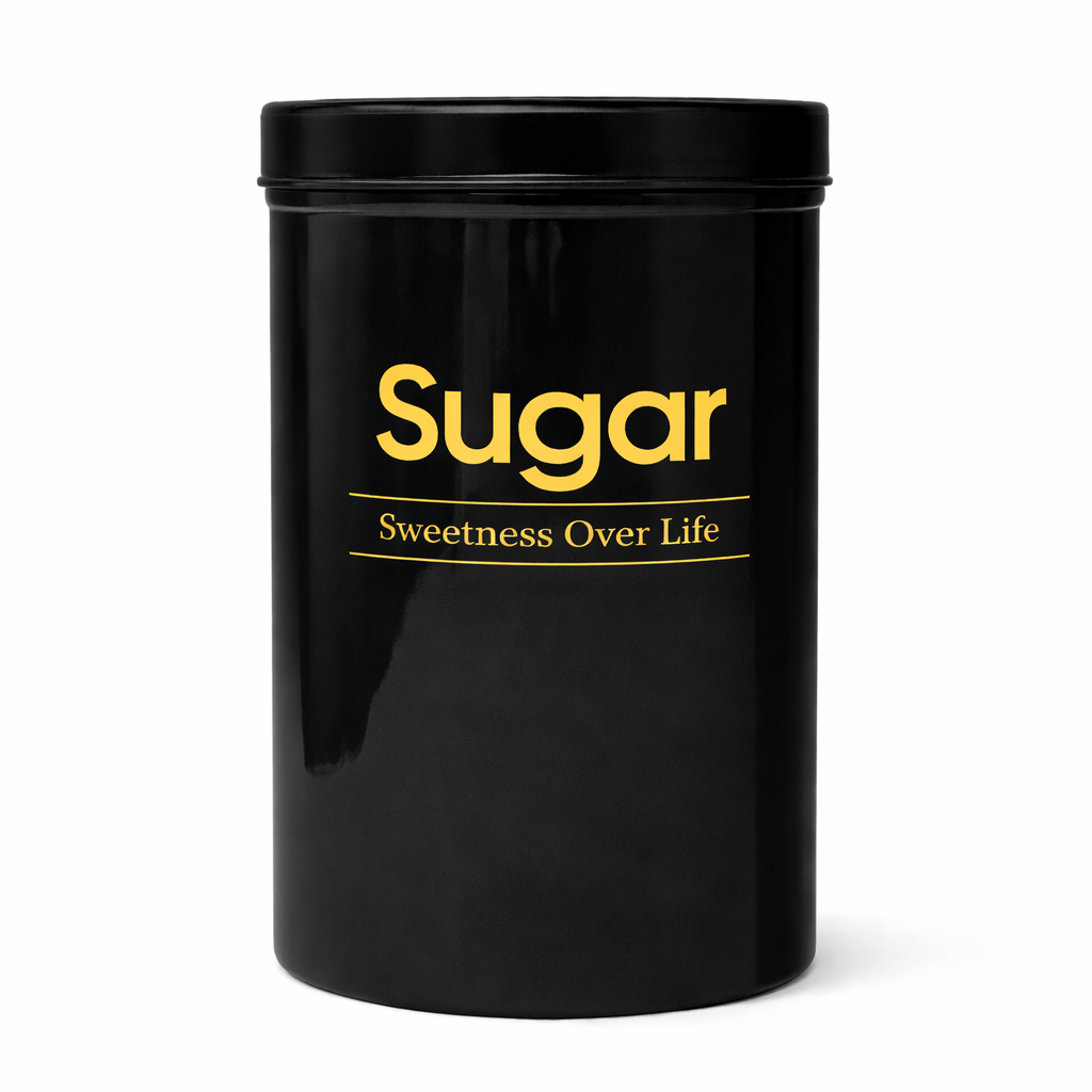 Kleeyo Black Tea Storage Jar with Lid – Multipurpose Container for Tea, Coffee, Sugar & Kitchen Spices - Habitt