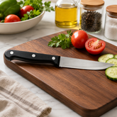 Black Chef Knife – Stainless Steel Kitchen Knife with Ergonomic Handle