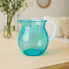 Sky Blue Lassi Jug – Premium Transparent Polycarbonate Pitcher for Lassi, Juice & Water