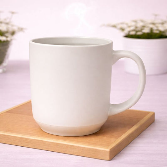 Ceramic Coffee Mug – Matte White (C442-1)
