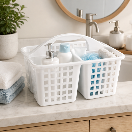 1 Pc Assorted Multipurpose Caddy Divided Organizer Basket – Portable Storage & Cleaning Supply Holder