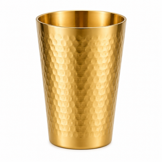 Golden/Silver Hammered Glass