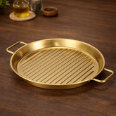 Golden Multipurpose Serving Grill Pan 20 cm | 23 cm - Habitt