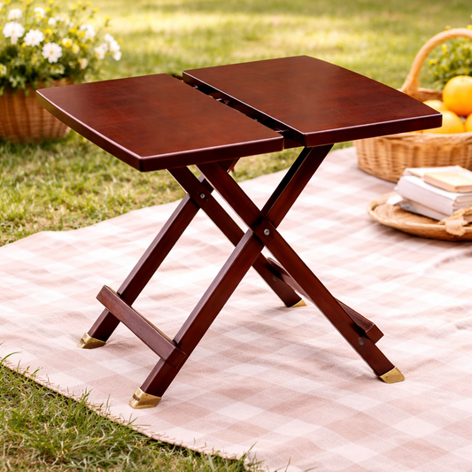 Foldable Plastic Tea Table – Portable Coffee Table in Grey, Beige, Coffee & White Finish - Habitt