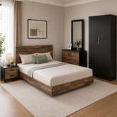 Flamingo - Bed, Dresser & 2 Door Wardrobe